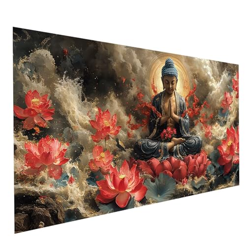 Diamond Painting Zen 5D Diamond Painting Basteln Erwachsene 90x180CM Strasssteine Embroidery Leinwand Bilder Blume, Diamant DIY Set Erwachsene für Wanddeko wohnzimmer Geschenke für Frauen GYL1709 von GUUOYUAL