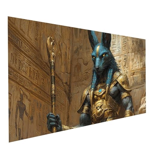 GUUOYUAL Diamond Painting Erwachsene Anubis 5D DIY Set Malen Nach Zahlen Erwachsene mit Strasssteine 140x70cm Diamant Painting Bilder Ägypten, Diamond Leinwand Bilder Stickerei Embroidery Kit GYL1734 GUUOYUAL Diamond Painting Erwachsene Anubis 5D DIY Set Malen Nach Zahlen Erwachsene mit Strasssteine 140x70cm Diamant Painting Bilder Ägypten, Diamond Leinwand Bilder Stickerei Embroidery Kit GYL1734 von GUUOYUAL
