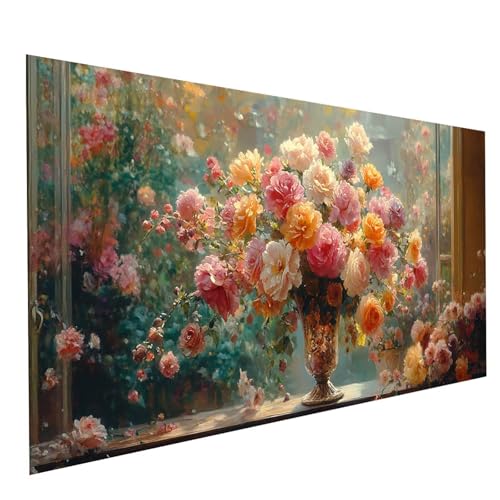 GUUOYUAL Diamond Painting Erwachsene Blume 5D DIY Set Malen Nach Zahlen Erwachsene mit Strasssteine 140 x 70 cm Diamant Painting Bilder Vase, Diamond Leinwand Bilder Stickerei Embroidery Kit GYL5856 GUUOYUAL Diamond Painting Erwachsene Blume 5D DIY Set Malen Nach Zahlen Erwachsene mit Strasssteine 140 x 70 cm Diamant Painting Bilder Vase, Diamond Leinwand Bilder Stickerei Embroidery Kit GYL5856 von GUUOYUAL
