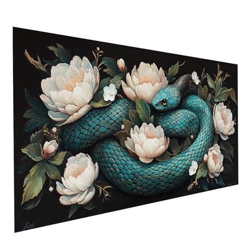 GUUOYUAL Diamond Painting Erwachsene Blume 5D DIY Set Malen Nach Zahlen Erwachsene mit Strasssteine 140x70cm Diamant Painting Bilder Schlange, Diamond Leinwand Bilder Stickerei Embroidery Kit GYL4326 GUUOYUAL Diamond Painting Erwachsene Blume 5D DIY Set Malen Nach Zahlen Erwachsene mit Strasssteine 140x70cm Diamant Painting Bilder Schlange, Diamond Leinwand Bilder Stickerei Embroidery Kit GYL4326 von GUUOYUAL