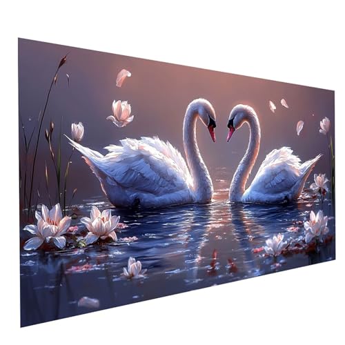 GUUOYUAL Diamond Painting Erwachsene Blume 5D DIY Set Malen Nach Zahlen Erwachsene mit Strasssteine 200x100cm Diamant Painting Bilder Schwan, Diamond Leinwand Bilder Stickerei Embroidery Kit GYL7785 GUUOYUAL Diamond Painting Erwachsene Blume 5D DIY Set Malen Nach Zahlen Erwachsene mit Strasssteine 200x100cm Diamant Painting Bilder Schwan, Diamond Leinwand Bilder Stickerei Embroidery Kit GYL7785 von GUUOYUAL
