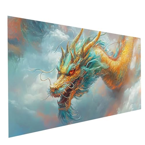 GUUOYUAL Diamond Painting Erwachsene Drachen 5D DIY Set Malen Nach Zahlen Erwachsene mit Strasssteine 90 x 180CM Diamant Painting Bilder Tier, Diamond Leinwand Bilder Stickerei Embroidery Kit GYL5282 GUUOYUAL Diamond Painting Erwachsene Drachen 5D DIY Set Malen Nach Zahlen Erwachsene mit Strasssteine 90 x 180CM Diamant Painting Bilder Tier, Diamond Leinwand Bilder Stickerei Embroidery Kit GYL5282 von GUUOYUAL