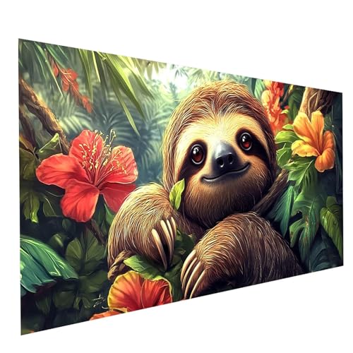 GUUOYUAL Diamond Painting Erwachsene Faultier 5D DIY Set Malen Nach Zahlen Erwachsene mit Strasssteine 60x30cm Diamant Painting Bilder Blume, Diamond Leinwand Bilder Stickerei Embroidery Kit GYL4106 GUUOYUAL Diamond Painting Erwachsene Faultier 5D DIY Set Malen Nach Zahlen Erwachsene mit Strasssteine 60x30cm Diamant Painting Bilder Blume, Diamond Leinwand Bilder Stickerei Embroidery Kit GYL4106 von GUUOYUAL