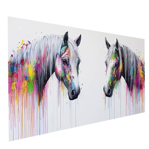 GUUOYUAL Diamond Painting Erwachsene Horse 5D DIY Set Malen Nach Zahlen Erwachsene mit Strasssteine 140 x 70 cm Diamant Painting Bilder Tier, Diamond Leinwand Bilder Stickerei Embroidery Kit GYL6504 GUUOYUAL Diamond Painting Erwachsene Horse 5D DIY Set Malen Nach Zahlen Erwachsene mit Strasssteine 140 x 70 cm Diamant Painting Bilder Tier, Diamond Leinwand Bilder Stickerei Embroidery Kit GYL6504 von GUUOYUAL