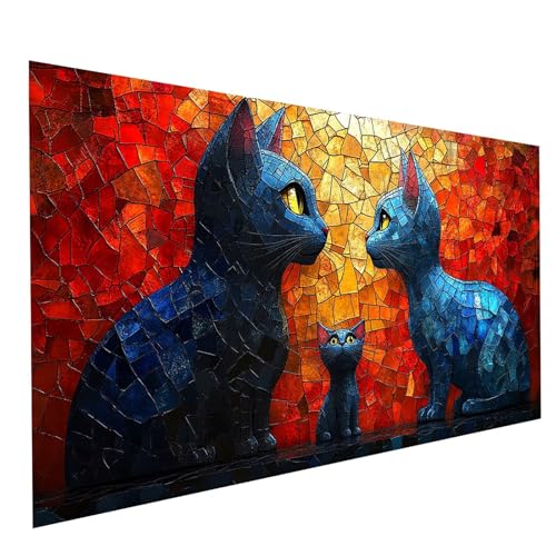 GUUOYUAL Diamond Painting Erwachsene Katze 5D DIY Set Malen Nach Zahlen Erwachsene mit Strasssteine 70 x 140 cm Diamant Painting Bilder Tier, Diamond Leinwand Bilder Stickerei Embroidery Kit GYL0078 GUUOYUAL Diamond Painting Erwachsene Katze 5D DIY Set Malen Nach Zahlen Erwachsene mit Strasssteine 70 x 140 cm Diamant Painting Bilder Tier, Diamond Leinwand Bilder Stickerei Embroidery Kit GYL0078 von GUUOYUAL