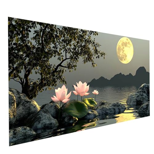 GUUOYUAL Diamond Painting Erwachsene Mond 5D DIY Set Malen Nach Zahlen Erwachsene mit Strasssteine 140 x 70 cm Diamant Painting Bilder Blume, Diamond Leinwand Bilder Stickerei Embroidery Kit GYL6936 GUUOYUAL Diamond Painting Erwachsene Mond 5D DIY Set Malen Nach Zahlen Erwachsene mit Strasssteine 140 x 70 cm Diamant Painting Bilder Blume, Diamond Leinwand Bilder Stickerei Embroidery Kit GYL6936 von GUUOYUAL