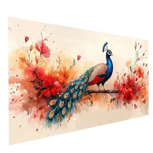 GUUOYUAL Diamond Painting Erwachsene Pfau 5D DIY Set Malen Nach Zahlen Erwachsene mit Strasssteine 100 x 200 cm Diamant Painting Bilder Blume, Diamond Leinwand Bilder Stickerei Embroidery Kit GYL5805 GUUOYUAL Diamond Painting Erwachsene Pfau 5D DIY Set Malen Nach Zahlen Erwachsene mit Strasssteine 100 x 200 cm Diamant Painting Bilder Blume, Diamond Leinwand Bilder Stickerei Embroidery Kit GYL5805 von GUUOYUAL