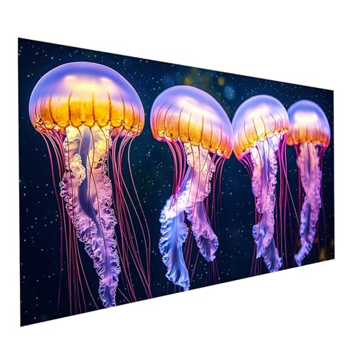 GUUOYUAL Diamond Painting Erwachsene Qualle 5D DIY Set Malen Nach Zahlen Erwachsene mit Strasssteine 70 x 140 cm Diamant Painting Bilder Tier, Diamond Leinwand Bilder Stickerei Embroidery Kit GYL6234 GUUOYUAL Diamond Painting Erwachsene Qualle 5D DIY Set Malen Nach Zahlen Erwachsene mit Strasssteine 70 x 140 cm Diamant Painting Bilder Tier, Diamond Leinwand Bilder Stickerei Embroidery Kit GYL6234 von GUUOYUAL