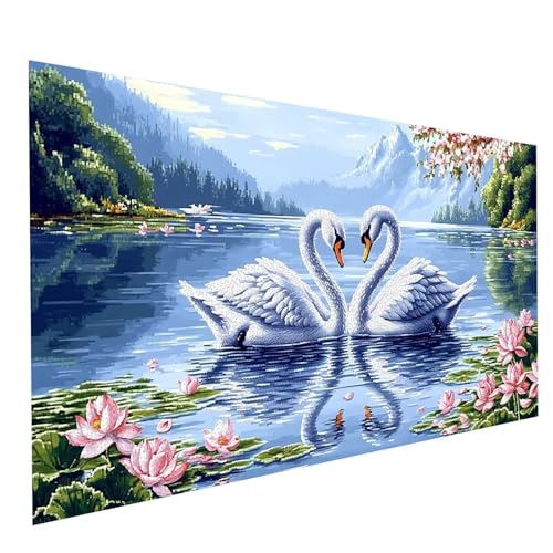 GUUOYUAL Diamond Painting Erwachsene Schwan 5D DIY Set Malen Nach Zahlen Erwachsene mit Strasssteine 180 x 90CM Diamant Painting Bilder Tier, Diamond Leinwand Bilder Stickerei Embroidery Kit GYL4904 GUUOYUAL Diamond Painting Erwachsene Schwan 5D DIY Set Malen Nach Zahlen Erwachsene mit Strasssteine 180 x 90CM Diamant Painting Bilder Tier, Diamond Leinwand Bilder Stickerei Embroidery Kit GYL4904 von GUUOYUAL