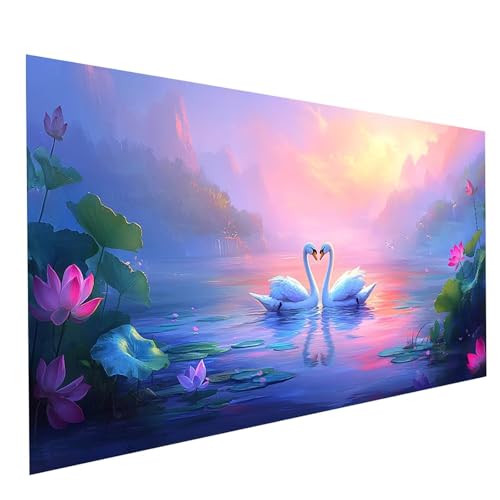GUUOYUAL Diamond Painting Erwachsene Schwan 5D DIY Set Malen Nach Zahlen Erwachsene mit Strasssteine 200x100cm Diamant Painting Bilder Blume, Diamond Leinwand Bilder Stickerei Embroidery Kit GYL7677 GUUOYUAL Diamond Painting Erwachsene Schwan 5D DIY Set Malen Nach Zahlen Erwachsene mit Strasssteine 200x100cm Diamant Painting Bilder Blume, Diamond Leinwand Bilder Stickerei Embroidery Kit GYL7677 von GUUOYUAL