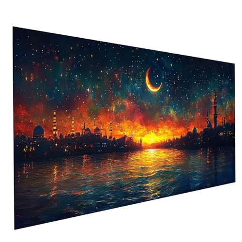 GUUOYUAL Diamond Painting Erwachsene Stadt 5D DIY Set Malen Nach Zahlen Erwachsene mit Strasssteine 200 x 100 cm Diamant Painting Bilder Mond, Diamond Leinwand Bilder Stickerei Embroidery Kit GYL1431 GUUOYUAL Diamond Painting Erwachsene Stadt 5D DIY Set Malen Nach Zahlen Erwachsene mit Strasssteine 200 x 100 cm Diamant Painting Bilder Mond, Diamond Leinwand Bilder Stickerei Embroidery Kit GYL1431 von GUUOYUAL