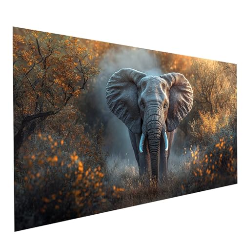 GUUOYUAL Diamond Painting Erwachsene Tier 5D DIY Set Malen Nach Zahlen Erwachsene mit Strasssteine 160 x 80CM Diamant Painting Bilder Elefant, Diamond Leinwand Bilder Stickerei Embroidery Kit GYL4579 GUUOYUAL Diamond Painting Erwachsene Tier 5D DIY Set Malen Nach Zahlen Erwachsene mit Strasssteine 160 x 80CM Diamant Painting Bilder Elefant, Diamond Leinwand Bilder Stickerei Embroidery Kit GYL4579 von GUUOYUAL