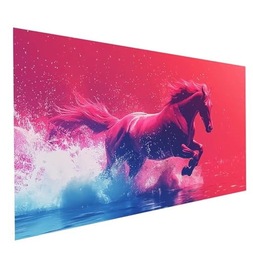 GUUOYUAL Diamond Painting Erwachsene Tier 5D DIY Set Malen Nach Zahlen Erwachsene mit Strasssteine 70 x 140 cm Diamant Painting Bilder Horse, Diamond Leinwand Bilder Stickerei Embroidery Kit GYL6018 GUUOYUAL Diamond Painting Erwachsene Tier 5D DIY Set Malen Nach Zahlen Erwachsene mit Strasssteine 70 x 140 cm Diamant Painting Bilder Horse, Diamond Leinwand Bilder Stickerei Embroidery Kit GYL6018 von GUUOYUAL