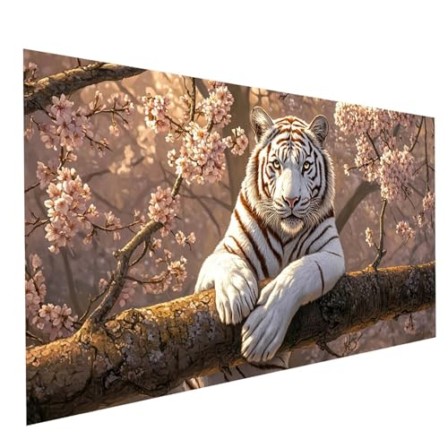 GUUOYUAL Diamond Painting Erwachsene Tiger 5D DIY Set Malen Nach Zahlen Erwachsene mit Strasssteine 100 x 50CM Diamant Painting Bilder Blume, Diamond Leinwand Bilder Stickerei Embroidery Kit GYL5872 GUUOYUAL Diamond Painting Erwachsene Tiger 5D DIY Set Malen Nach Zahlen Erwachsene mit Strasssteine 100 x 50CM Diamant Painting Bilder Blume, Diamond Leinwand Bilder Stickerei Embroidery Kit GYL5872 von GUUOYUAL