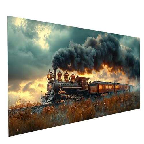 GUUOYUAL Diamond Painting Erwachsene Zug 5D DIY Set Malen Nach Zahlen Erwachsene mit Strasssteine 160x80cm Diamant Painting Bilder Landschaft, Diamond Leinwand Bilder Stickerei Embroidery Kit GYL4651 GUUOYUAL Diamond Painting Erwachsene Zug 5D DIY Set Malen Nach Zahlen Erwachsene mit Strasssteine 160x80cm Diamant Painting Bilder Landschaft, Diamond Leinwand Bilder Stickerei Embroidery Kit GYL4651 von GUUOYUAL