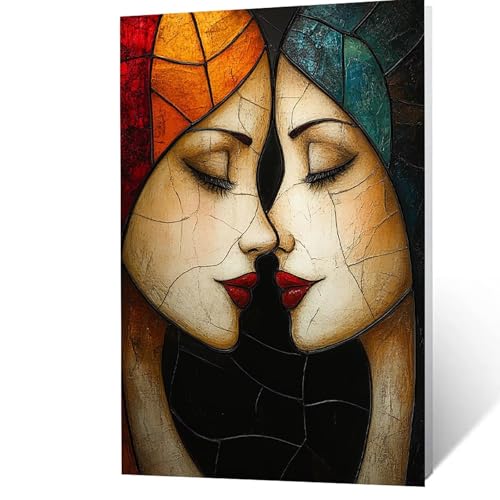 Malen Nach Zahlen Erwachsene, Malen Nach Zahlen Abstrakt, DIY Set Erwachsene mit Leinwand Bilder Gesicht 30 x 40 cm Acrylfarben Set Pinselset, Wandbilder Bastelset Deko Wohnzimmer Geschenke YH2F-2567 Malen Nach Zahlen Erwachsene, Malen Nach Zahlen Abstrakt, DIY Set Erwachsene mit Leinwand Bilder Gesicht 30 x 40 cm Acrylfarben Set Pinselset, Wandbilder Bastelset Deko Wohnzimmer Geschenke YH2F-2567 von GUUOYUAL