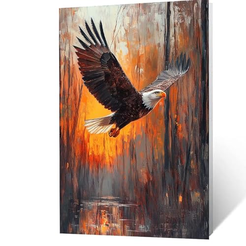Malen Nach Zahlen Erwachsene, Malen Nach Zahlen Adler, DIY Set Erwachsene mit Leinwand Bilder Tier 70 x 50 cm Acrylfarben Set Pinselset, Wandbilder Bastelset Zimmer Deko Geschenke für Frauen YH2F-2768 Malen Nach Zahlen Erwachsene, Malen Nach Zahlen Adler, DIY Set Erwachsene mit Leinwand Bilder Tier 70 x 50 cm Acrylfarben Set Pinselset, Wandbilder Bastelset Zimmer Deko Geschenke für Frauen YH2F-2768 von GUUOYUAL