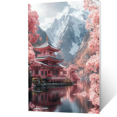 Malen Nach Zahlen Erwachsene, Malen Nach Zahlen Berg, DIY Set Erwachsene mit Leinwand Bilder Architektur 40 x 55 cm Acrylfarben Set Pinselset, Wandbilder Bastelset Deko Wohnzimmer Geschenke YH2F-2598 Malen Nach Zahlen Erwachsene, Malen Nach Zahlen Berg, DIY Set Erwachsene mit Leinwand Bilder Architektur 40 x 55 cm Acrylfarben Set Pinselset, Wandbilder Bastelset Deko Wohnzimmer Geschenke YH2F-2598 von GUUOYUAL