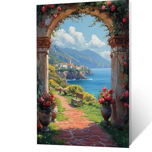 Malen Nach Zahlen Erwachsene, Malen Nach Zahlen Berg, DIY Set Erwachsene mit Leinwand Bilder Meer 70 x 50 CM Acrylfarben Set Pinselset, Wandbilder Bastelset Zimmer Deko Geschenke für Frauen YH2F-0733 Malen Nach Zahlen Erwachsene, Malen Nach Zahlen Berg, DIY Set Erwachsene mit Leinwand Bilder Meer 70 x 50 CM Acrylfarben Set Pinselset, Wandbilder Bastelset Zimmer Deko Geschenke für Frauen YH2F-0733 von GUUOYUAL
