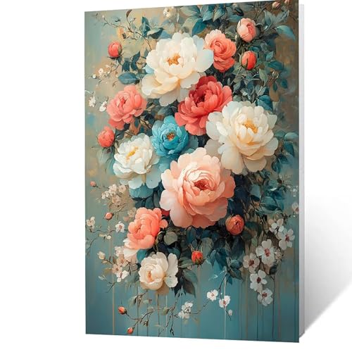 Malen Nach Zahlen Erwachsene, Malen Nach Zahlen Blume, DIY Set Erwachsene mit Leinwand Bilder Landschaft 70x50cm Acrylfarben Set Pinselset, Wandbilder Bastelset Deko Wohnzimmer Geschenke YH2F-3472 Malen Nach Zahlen Erwachsene, Malen Nach Zahlen Blume, DIY Set Erwachsene mit Leinwand Bilder Landschaft 70x50cm Acrylfarben Set Pinselset, Wandbilder Bastelset Deko Wohnzimmer Geschenke YH2F-3472 von GUUOYUAL