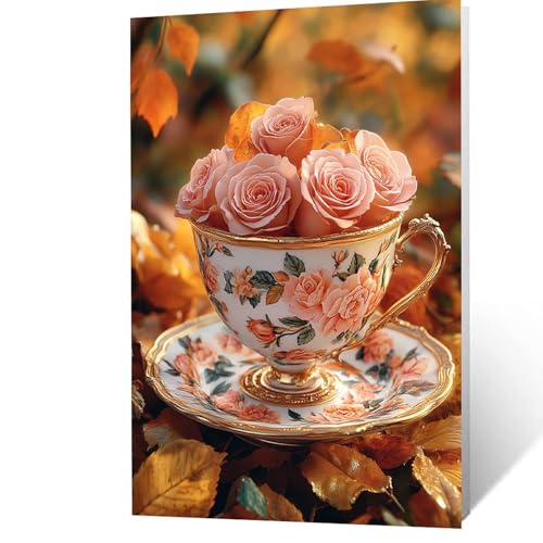 Malen Nach Zahlen Erwachsene, Malen Nach Zahlen Blume, DIY Set Erwachsene mit Leinwand Bilder Tasse 40x55cm Acrylfarben Set Pinselset, Wandbilder Bastelset Zimmer Deko Geschenke für Frauen YH2F-4899 Malen Nach Zahlen Erwachsene, Malen Nach Zahlen Blume, DIY Set Erwachsene mit Leinwand Bilder Tasse 40x55cm Acrylfarben Set Pinselset, Wandbilder Bastelset Zimmer Deko Geschenke für Frauen YH2F-4899 von GUUOYUAL