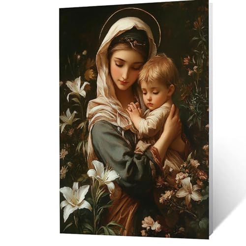 Malen Nach Zahlen Erwachsene, Malen Nach Zahlen Frau, DIY Set Erwachsene mit Leinwand Bilder Blume 60 x 80 cm Acrylfarben Set Pinselset, Wandbilder Bastelset Zimmer Deko Geschenke für Frauen YH2F-2565 von GUUOYUAL