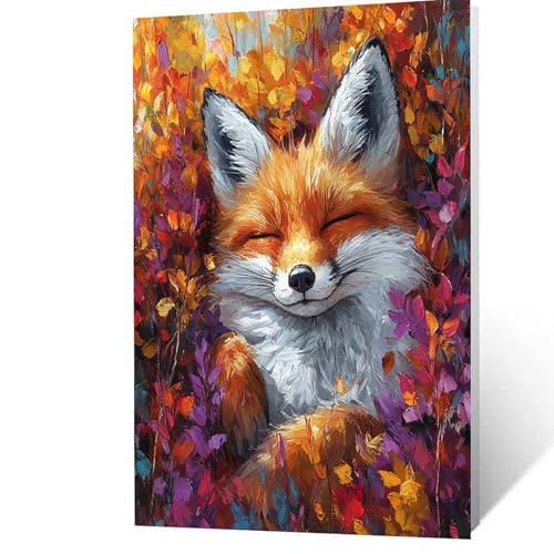 Malen Nach Zahlen Erwachsene, Malen Nach Zahlen Fuchs, DIY Set Erwachsene mit Leinwand Bilder Tier 50 x 70 cm Acrylfarben Set Pinselset, Wandbilder Bastelset Zimmer Deko Geschenke für Frauen YH2F-0967 Malen Nach Zahlen Erwachsene, Malen Nach Zahlen Fuchs, DIY Set Erwachsene mit Leinwand Bilder Tier 50 x 70 cm Acrylfarben Set Pinselset, Wandbilder Bastelset Zimmer Deko Geschenke für Frauen YH2F-0967 von GUUOYUAL