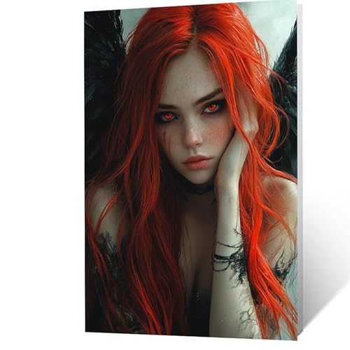 Malen Nach Zahlen Erwachsene, Malen Nach Zahlen Gefallener Engel, DIY Set Erwachsene mit Leinwand Bilder Frau 70x50cm Acrylfarben Set Pinselset,Wandbilder Bastelset Deko Wohnzimmer Geschenke YH2F-3482 Malen Nach Zahlen Erwachsene, Malen Nach Zahlen Gefallener Engel, DIY Set Erwachsene mit Leinwand Bilder Frau 70x50cm Acrylfarben Set Pinselset,Wandbilder Bastelset Deko Wohnzimmer Geschenke YH2F-3482 von GUUOYUAL