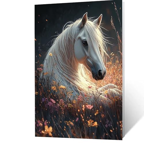 Malen Nach Zahlen Erwachsene, Malen Nach Zahlen Horse, DIY Set Erwachsene mit Leinwand Bilder Tier 70 x 50 cm Acrylfarben Set Pinselset, Wandbilder Bastelset Zimmer Deko Geschenke für Frauen YH2F-3589 Malen Nach Zahlen Erwachsene, Malen Nach Zahlen Horse, DIY Set Erwachsene mit Leinwand Bilder Tier 70 x 50 cm Acrylfarben Set Pinselset, Wandbilder Bastelset Zimmer Deko Geschenke für Frauen YH2F-3589 von GUUOYUAL
