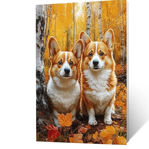 Malen Nach Zahlen Erwachsene, Malen Nach Zahlen Hund, DIY Set Erwachsene mit Leinwand Bilder Tier 80 x 60 CM Acrylfarben Set Pinselset, Wandbilder Bastelset Zimmer Deko Geschenke für Frauen YH2F-0724 Malen Nach Zahlen Erwachsene, Malen Nach Zahlen Hund, DIY Set Erwachsene mit Leinwand Bilder Tier 80 x 60 CM Acrylfarben Set Pinselset, Wandbilder Bastelset Zimmer Deko Geschenke für Frauen YH2F-0724 von GUUOYUAL