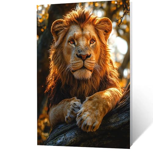 Malen Nach Zahlen Erwachsene, Malen Nach Zahlen Löwe, DIY Set Erwachsene mit Leinwand Bilder Baum 30 x 40 cm Acrylfarben Set Pinselset, Wandbilder Bastelset Zimmer Deko Geschenke für Frauen YH2F-2582 Malen Nach Zahlen Erwachsene, Malen Nach Zahlen Löwe, DIY Set Erwachsene mit Leinwand Bilder Baum 30 x 40 cm Acrylfarben Set Pinselset, Wandbilder Bastelset Zimmer Deko Geschenke für Frauen YH2F-2582 von GUUOYUAL