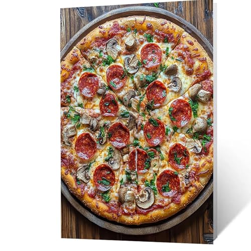 Malen Nach Zahlen Erwachsene, Malen Nach Zahlen Pilz, DIY Set Erwachsene mit Leinwand Bilder Pizza 70 x 50 CM Acrylfarben Set Pinselset, Wandbilder Bastelset Zimmer Deko Geschenke für Frauen YH2F-0748 Malen Nach Zahlen Erwachsene, Malen Nach Zahlen Pilz, DIY Set Erwachsene mit Leinwand Bilder Pizza 70 x 50 CM Acrylfarben Set Pinselset, Wandbilder Bastelset Zimmer Deko Geschenke für Frauen YH2F-0748 von GUUOYUAL
