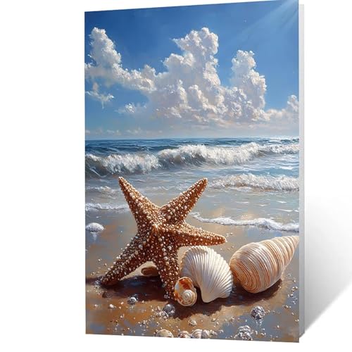 Malen Nach Zahlen Erwachsene, Malen Nach Zahlen Strand, DIY Set Erwachsene mit Leinwand Bilder Meer 55 x 40 cm Acrylfarben Set Pinselset,Wandbilder Bastelset Zimmer Deko Geschenke für Frauen YH2F-2792 Malen Nach Zahlen Erwachsene, Malen Nach Zahlen Strand, DIY Set Erwachsene mit Leinwand Bilder Meer 55 x 40 cm Acrylfarben Set Pinselset,Wandbilder Bastelset Zimmer Deko Geschenke für Frauen YH2F-2792 von GUUOYUAL