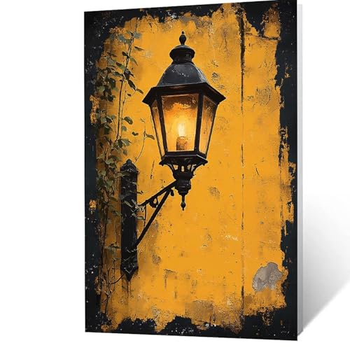 Malen Nach Zahlen Erwachsene, Malen Nach Zahlen Straßenlaternen, DIY Set Erwachsene mit Leinwand Bilder Landschaft 95 x 70 CM Acrylfarben Set Pinselset, Wandbilder Bastelset Zimmer Deko YH2F-0765 Malen Nach Zahlen Erwachsene, Malen Nach Zahlen Straßenlaternen, DIY Set Erwachsene mit Leinwand Bilder Landschaft 95 x 70 CM Acrylfarben Set Pinselset, Wandbilder Bastelset Zimmer Deko YH2F-0765 von GUUOYUAL