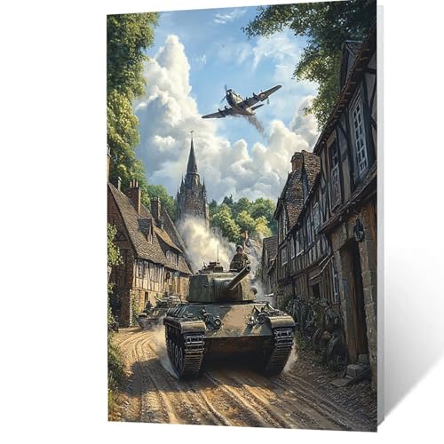 Malen Nach Zahlen Erwachsene, Malen Nach Zahlen Tank, DIY Set Erwachsene mit Leinwand Bilder Flugzeug 40x30cm Acrylfarben Set Pinselset, Wandbilder Bastelset Zimmer Deko Geschenke für Frauen YH2F-2694 Malen Nach Zahlen Erwachsene, Malen Nach Zahlen Tank, DIY Set Erwachsene mit Leinwand Bilder Flugzeug 40x30cm Acrylfarben Set Pinselset, Wandbilder Bastelset Zimmer Deko Geschenke für Frauen YH2F-2694 von GUUOYUAL