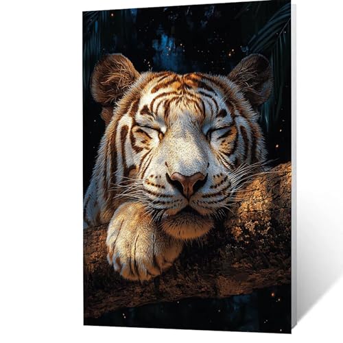 Malen Nach Zahlen Erwachsene, Malen Nach Zahlen Tiger, DIY Set Erwachsene mit Leinwand Bilder Tier 70x50cm Acrylfarben Set Pinselset,Wandbilder Bastelset Deko Wohnzimmer Geschenke für Frauen YH2F-2676 Malen Nach Zahlen Erwachsene, Malen Nach Zahlen Tiger, DIY Set Erwachsene mit Leinwand Bilder Tier 70x50cm Acrylfarben Set Pinselset,Wandbilder Bastelset Deko Wohnzimmer Geschenke für Frauen YH2F-2676 von GUUOYUAL