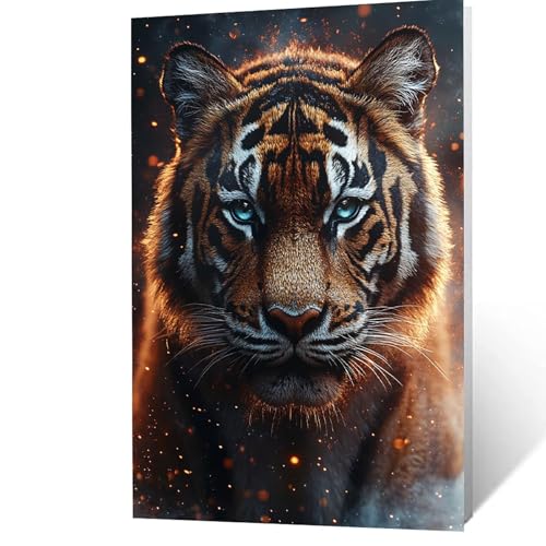 Malen Nach Zahlen Erwachsene, Malen Nach Zahlen Tiger, DIY Set Erwachsene mit Leinwand Bilder Tier 95x70CM Acrylfarben Set Pinselset,Wandbilder Bastelset Deko Wohnzimmer Geschenke für Frauen YH2F-3096 Malen Nach Zahlen Erwachsene, Malen Nach Zahlen Tiger, DIY Set Erwachsene mit Leinwand Bilder Tier 95x70CM Acrylfarben Set Pinselset,Wandbilder Bastelset Deko Wohnzimmer Geschenke für Frauen YH2F-3096 von GUUOYUAL