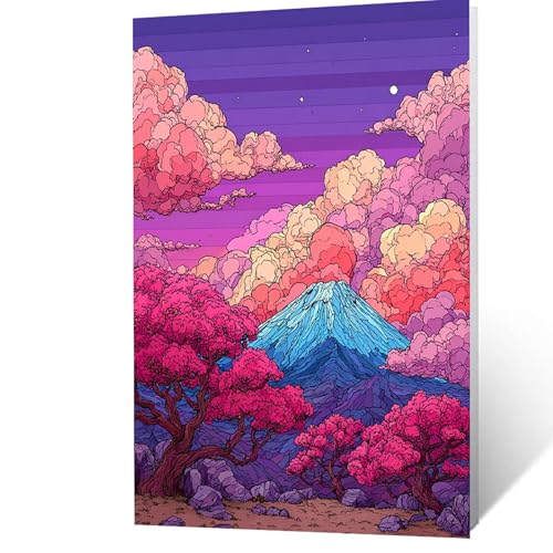 Malen Nach Zahlen Erwachsene, Malen Nach Zahlen Vulkan Fuji, DIY Set Erwachsene mit Leinwand Bilder Wolke 60x80cm Acrylfarben Set Pinselset, Wandbilder Bastelset Deko Wohnzimmer Geschenke YH2F-0861 Malen Nach Zahlen Erwachsene, Malen Nach Zahlen Vulkan Fuji, DIY Set Erwachsene mit Leinwand Bilder Wolke 60x80cm Acrylfarben Set Pinselset, Wandbilder Bastelset Deko Wohnzimmer Geschenke YH2F-0861 von GUUOYUAL