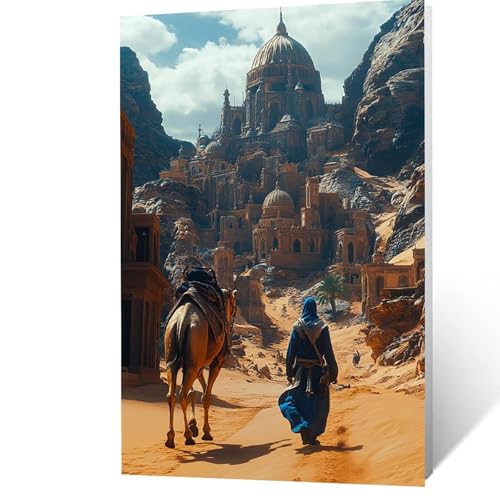 Malen Nach Zahlen Erwachsene, Malen Nach Zahlen Wüste, DIY Set Erwachsene mit Leinwand Bilder Stadt 95 x 70 cm Acrylfarben Set Pinselset,Wandbilder Bastelset Zimmer Deko Geschenke für Frauen YH2F-3586 Malen Nach Zahlen Erwachsene, Malen Nach Zahlen Wüste, DIY Set Erwachsene mit Leinwand Bilder Stadt 95 x 70 cm Acrylfarben Set Pinselset,Wandbilder Bastelset Zimmer Deko Geschenke für Frauen YH2F-3586 von GUUOYUAL
