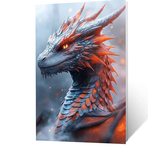Malen Nach Zahlen Erwachsene 30x40 cm, Malen Nach Zahlen Kinder Drachen, DIY Basteln Erwachsene Leinwand Bilder Tier, Paint by Numbers for Adults, Wanddeko Wohnzimmer Geschenke für Frauen YH2F-4949 Malen Nach Zahlen Erwachsene 30x40 cm, Malen Nach Zahlen Kinder Drachen, DIY Basteln Erwachsene Leinwand Bilder Tier, Paint by Numbers for Adults, Wanddeko Wohnzimmer Geschenke für Frauen YH2F-4949 von GUUOYUAL