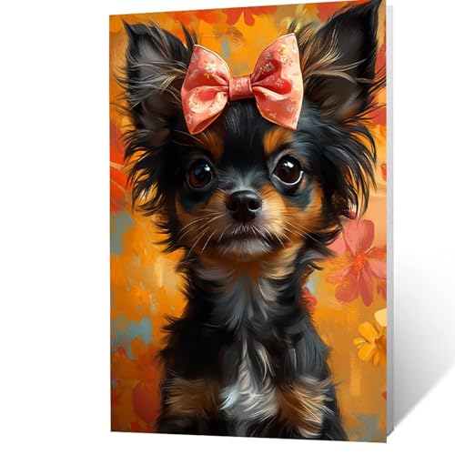 Malen Nach Zahlen Erwachsene 40x55 cm, Malen Nach Zahlen Kinder Hund, DIY Basteln Erwachsene Leinwand Bilder Tier, Paint by Numbers for Adults, Wanddeko Wohnzimmer Geschenke für Frauen YH2F-3460 Malen Nach Zahlen Erwachsene 40x55 cm, Malen Nach Zahlen Kinder Hund, DIY Basteln Erwachsene Leinwand Bilder Tier, Paint by Numbers for Adults, Wanddeko Wohnzimmer Geschenke für Frauen YH2F-3460 von GUUOYUAL
