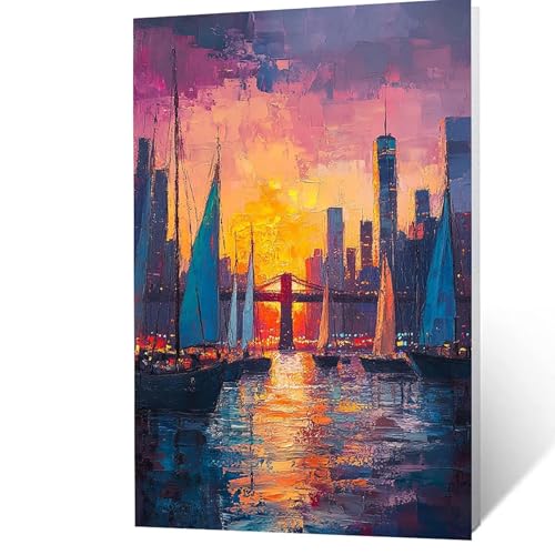 Malen Nach Zahlen Erwachsene 50x70 cm, Malen Nach Zahlen Kinder Boot, DIY Basteln Erwachsene Leinwand Bilder Landschaft, Paint by Numbers for Adults, Wanddeko Wohnzimmer Geschenke für Frauen YH2F-0886 Malen Nach Zahlen Erwachsene 50x70 cm, Malen Nach Zahlen Kinder Boot, DIY Basteln Erwachsene Leinwand Bilder Landschaft, Paint by Numbers for Adults, Wanddeko Wohnzimmer Geschenke für Frauen YH2F-0886 von GUUOYUAL