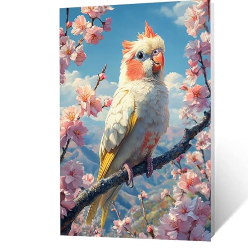 Malen Nach Zahlen Erwachsene 55x40 cm, Malen Nach Zahlen Kinder Papagei, DIY Basteln Erwachsene Leinwand Bilder Tier, Paint by Numbers for Adults, Wanddeko Wohnzimmer Geschenke für Frauen YH2F-3542 Malen Nach Zahlen Erwachsene 55x40 cm, Malen Nach Zahlen Kinder Papagei, DIY Basteln Erwachsene Leinwand Bilder Tier, Paint by Numbers for Adults, Wanddeko Wohnzimmer Geschenke für Frauen YH2F-3542 von GUUOYUAL
