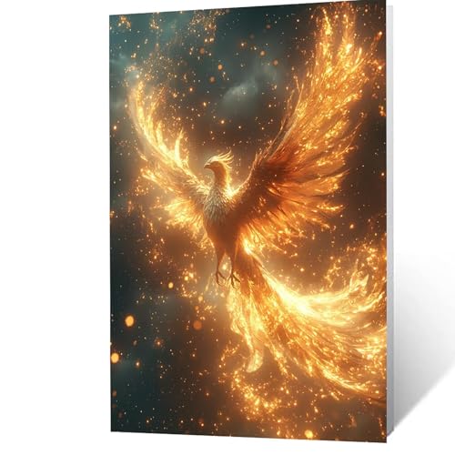 Malen Nach Zahlen Erwachsene 55x40 cm, Malen Nach Zahlen Kinder Phönix, DIY Basteln Erwachsene Leinwand Bilder Tier, Paint by Numbers for Adults, Wanddeko Wohnzimmer Geschenke für Frauen YH2F-3527 Malen Nach Zahlen Erwachsene 55x40 cm, Malen Nach Zahlen Kinder Phönix, DIY Basteln Erwachsene Leinwand Bilder Tier, Paint by Numbers for Adults, Wanddeko Wohnzimmer Geschenke für Frauen YH2F-3527 von GUUOYUAL