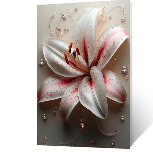 Malen Nach Zahlen Erwachsene 60x80 cm, Malen Nach Zahlen Kinder Blume, DIY Basteln Erwachsene Leinwand Bilder Pflanzen, Paint by Numbers for Adults, Wanddeko Wohnzimmer Geschenke für Frauen YH2F-4967 von GUUOYUAL