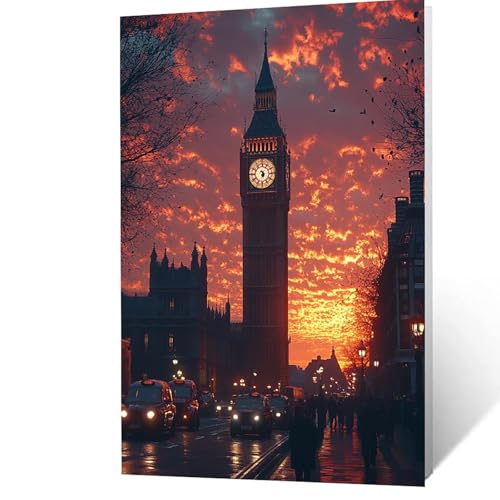 Malen Nach Zahlen Erwachsene 70x50 cm, Malen Nach Zahlen Kinder London, DIY Basteln Erwachsene Leinwand Bilder Stadt, Paint by Numbers for Adults, Wanddeko Wohnzimmer Geschenke für Frauen YH2F-2707 Malen Nach Zahlen Erwachsene 70x50 cm, Malen Nach Zahlen Kinder London, DIY Basteln Erwachsene Leinwand Bilder Stadt, Paint by Numbers for Adults, Wanddeko Wohnzimmer Geschenke für Frauen YH2F-2707 von GUUOYUAL