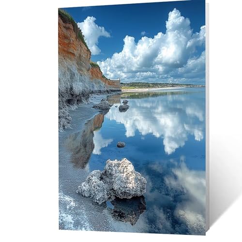 Malen Nach Zahlen Erwachsene 70x50 cm, Malen Nach Zahlen Kinder Wolke, DIY Basteln Erwachsene Leinwand Bilder Landschaft, Paint by Numbers for Adults,Wanddeko Wohnzimmer Geschenke für Frauen YH2F-2737 von GUUOYUAL