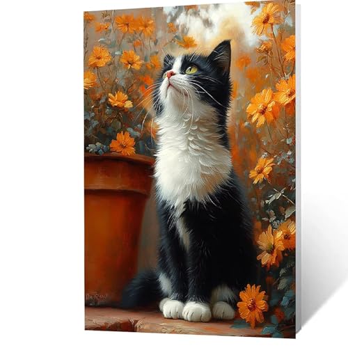 Malen Nach Zahlen Erwachsene 70x95 cm, Malen Nach Zahlen Kinder Katze, DIY Basteln Erwachsene Leinwand Bilder Tier, Paint by Numbers for Adults, Wanddeko Wohnzimmer Geschenke für Frauen YH2F-2632 Malen Nach Zahlen Erwachsene 70x95 cm, Malen Nach Zahlen Kinder Katze, DIY Basteln Erwachsene Leinwand Bilder Tier, Paint by Numbers for Adults, Wanddeko Wohnzimmer Geschenke für Frauen YH2F-2632 von GUUOYUAL