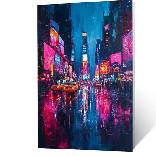 Malen Nach Zahlen Erwachsene 70x95 cm, Malen Nach Zahlen Kinder Stadt, DIY Basteln Erwachsene Leinwand Bilder Nachtansicht, Paint by Numbers for Adults, Deko Wohnzimmer Geschenke für Frauen YH2F-0883 Malen Nach Zahlen Erwachsene 70x95 cm, Malen Nach Zahlen Kinder Stadt, DIY Basteln Erwachsene Leinwand Bilder Nachtansicht, Paint by Numbers for Adults, Deko Wohnzimmer Geschenke für Frauen YH2F-0883 von GUUOYUAL