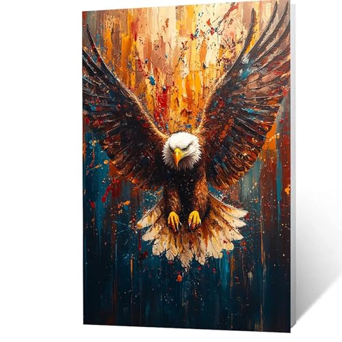 Malen Nach Zahlen Erwachsene 95x70 CM, Malen Nach Zahlen Kinder Adler, DIY Basteln Erwachsene Leinwand Bilder Tier, Paint by Numbers for Adults, Wanddeko Wohnzimmer Geschenke für Frauen YH2F-0776 Malen Nach Zahlen Erwachsene 95x70 CM, Malen Nach Zahlen Kinder Adler, DIY Basteln Erwachsene Leinwand Bilder Tier, Paint by Numbers for Adults, Wanddeko Wohnzimmer Geschenke für Frauen YH2F-0776 von GUUOYUAL